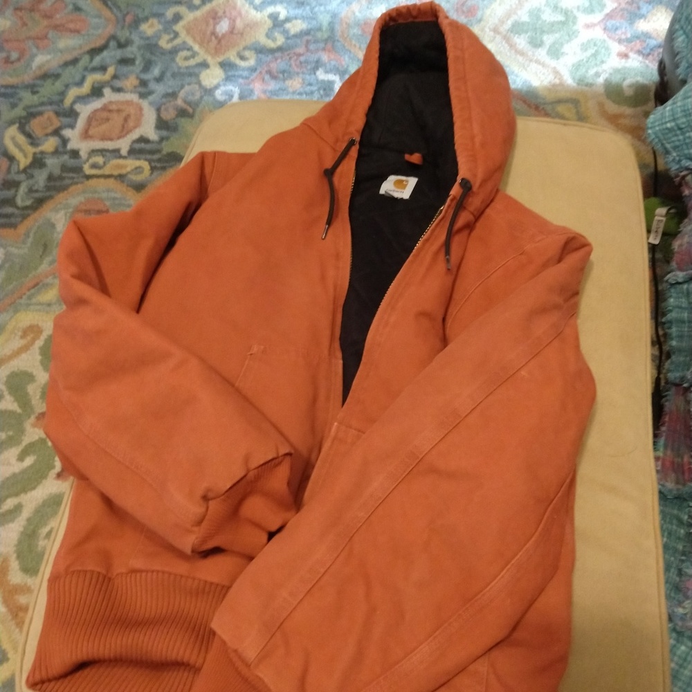 Orange Carhartt coat